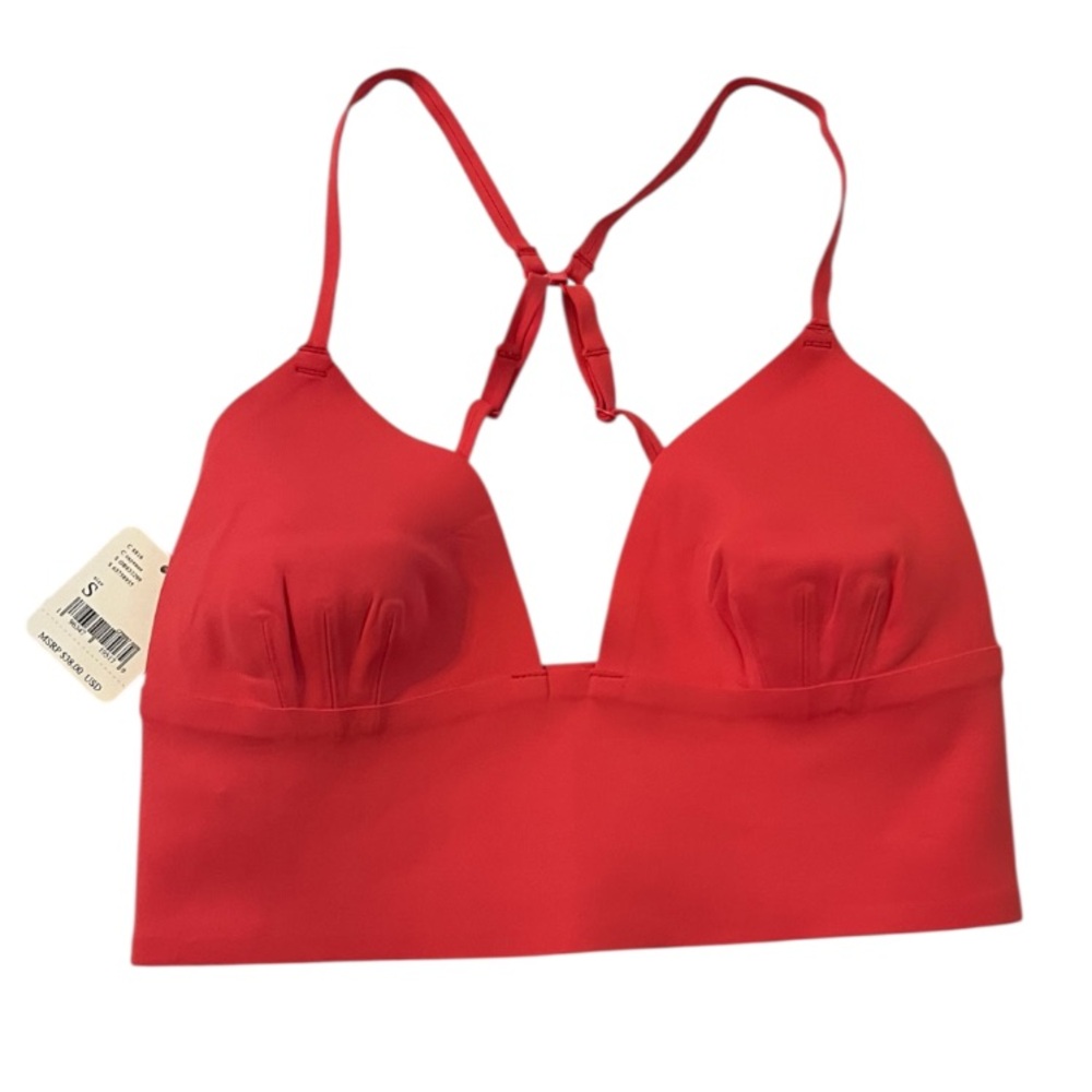 Free People Intimately Sage Longline Bralette Top Cayenne Size Small NWT
